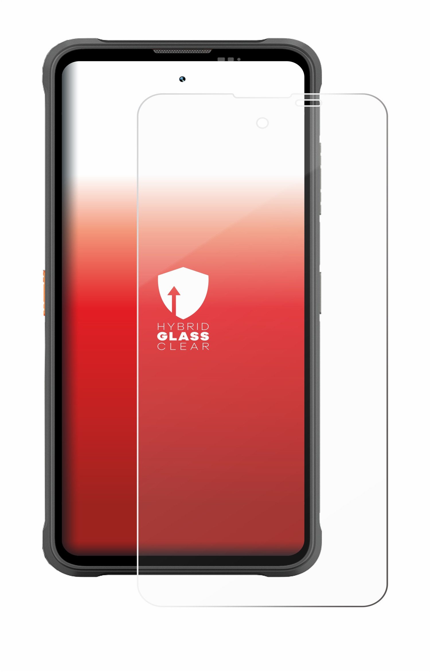 upscreen Displayschutzglas Folie für Blackview Fort 5, Schutzfolie Glas Panzer Display Schutz klar