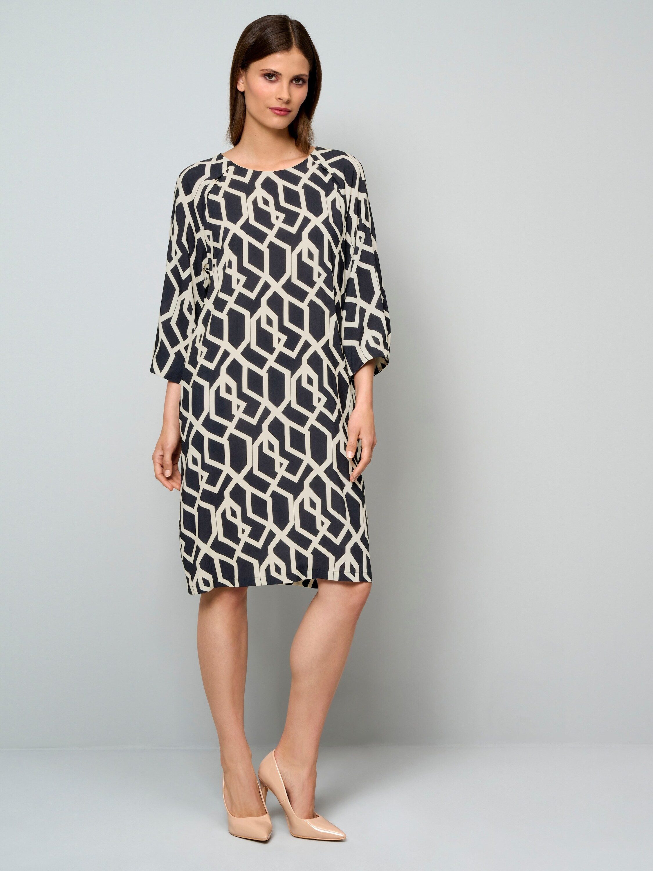 Alba Moda Druckkleid Druckkleid mit grafischem Muster