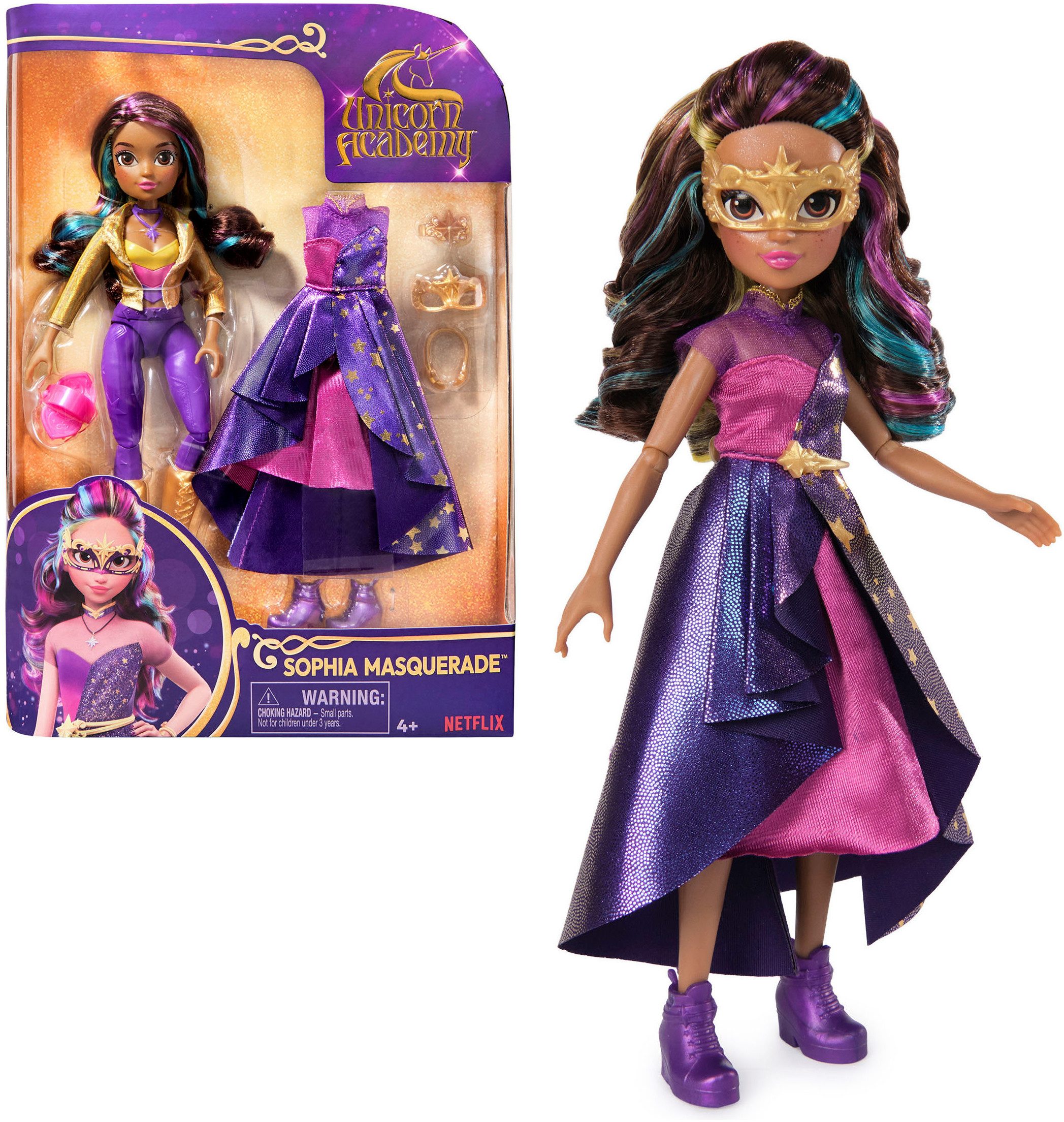 Spin Master Anziehpuppe Unicorn Academy - Deluxe Fashion Doll - Sophia Masq günstig online kaufen