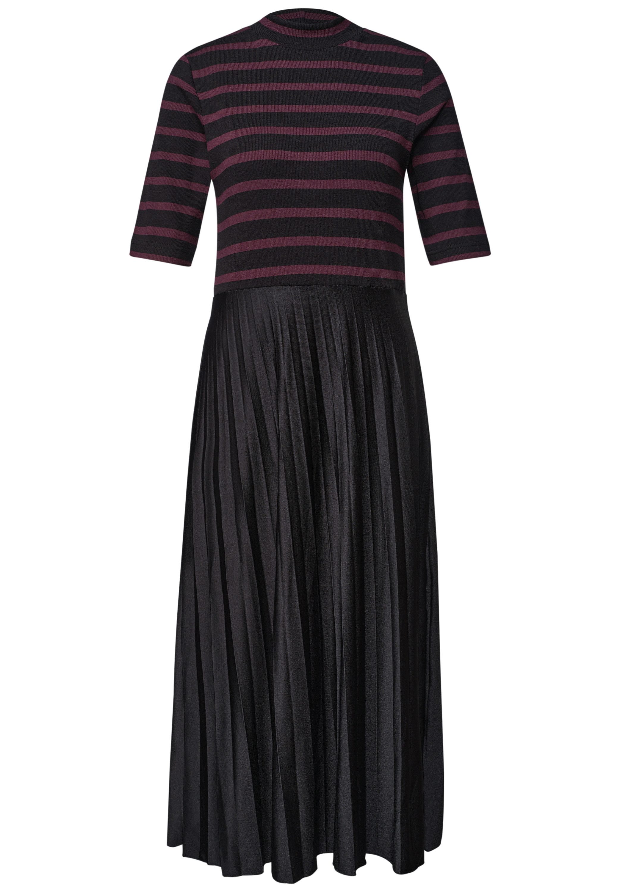 STREET ONE Midikleid mit plissiertem Rockteil