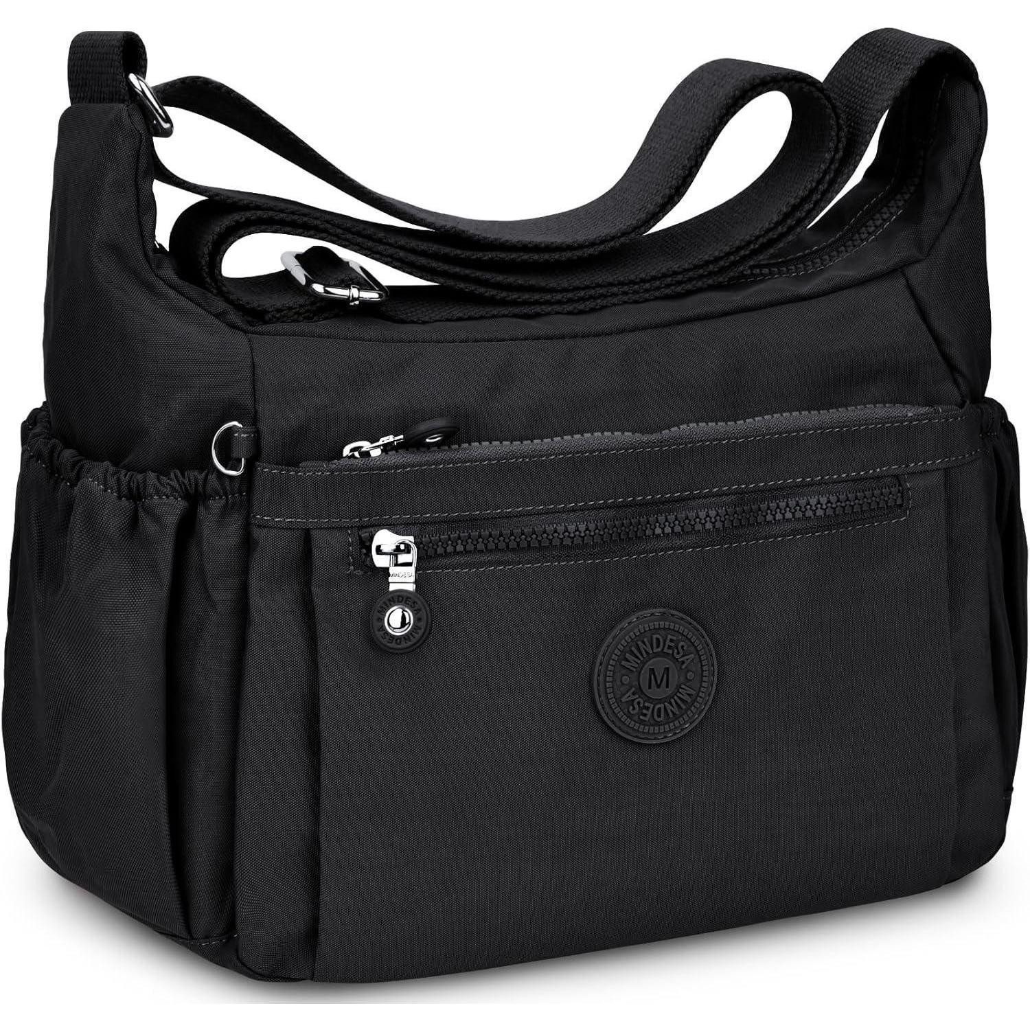 Umhängetasche Umhängetasche Damen Groß Wasserdicht Nylon Crossbody Bag Verstellbarem