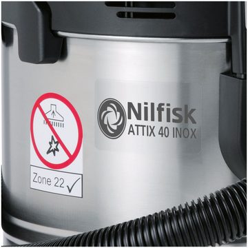 Nilfisk Nass-Trocken-Sauger ATTIX 40-0M PC TYPE 22, 1400 W, mit Beutel, Sicherheitssauger für Stäube gemäß ATEX Zone 22 und Klasse M