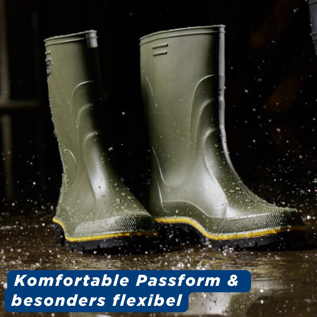SCHEIBLER WORKWEAR Nitril Regenstiefel Halbhoch Gummistiefel Gummistiefel wasserdicht, winddicht – Bild 4 von 5