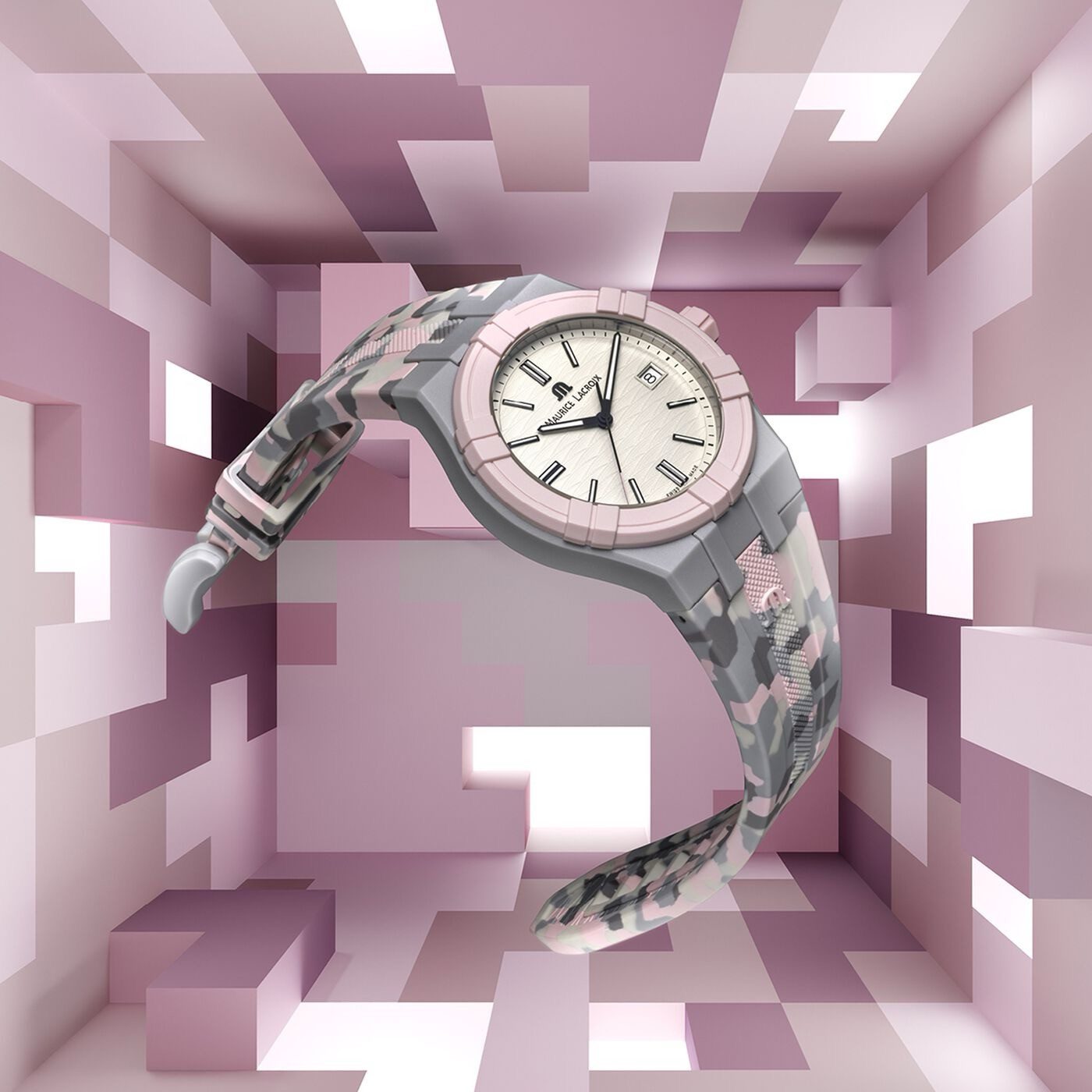 MAURICE LACROIX Quarzuhr AIKON TIDE CAMO 40mm REF AI2008-2992Z-000-0 günstig online kaufen