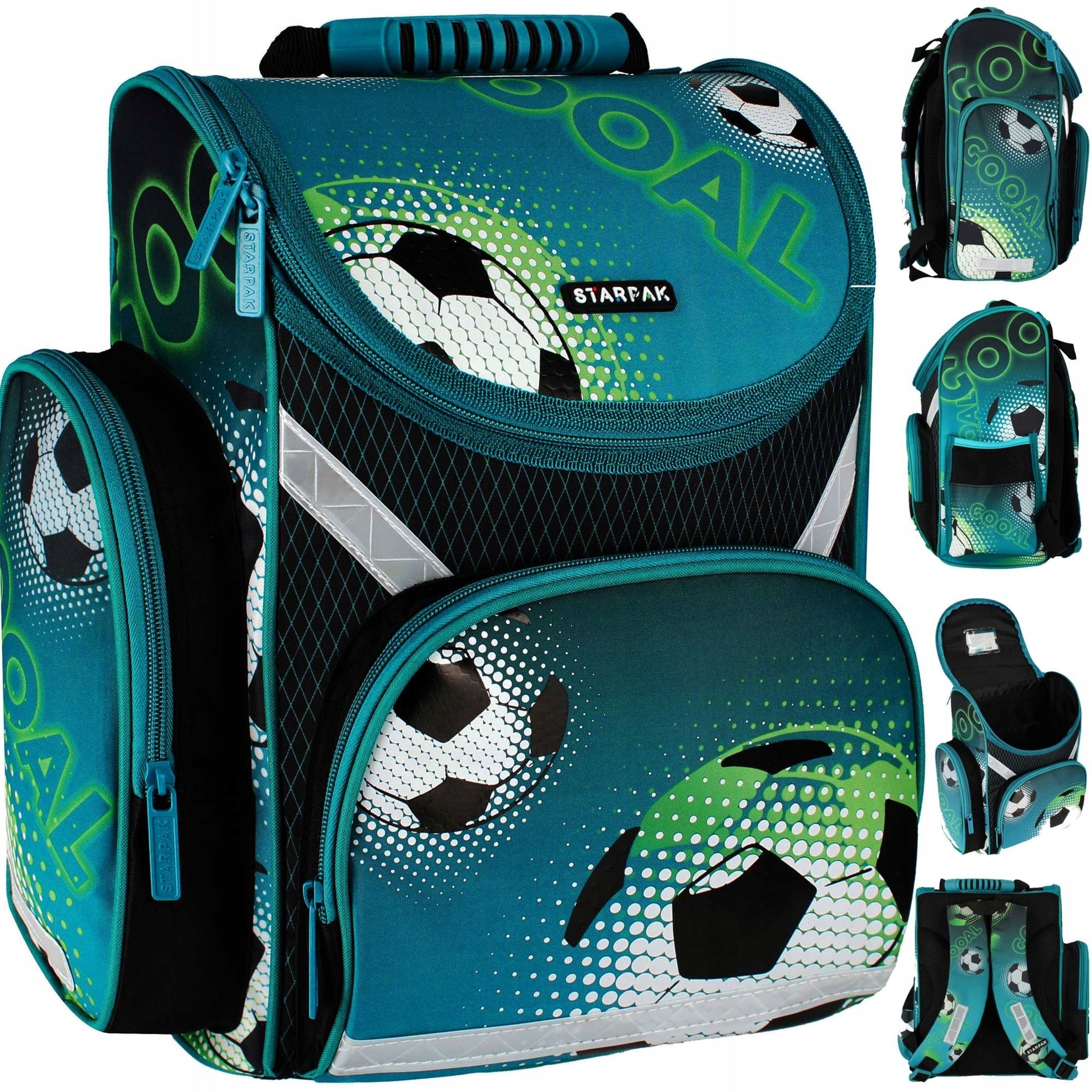 Starpak Schulranzen Starpak Schulranzen Jungen Fußball Leichter Rucksack Ergonomisch
