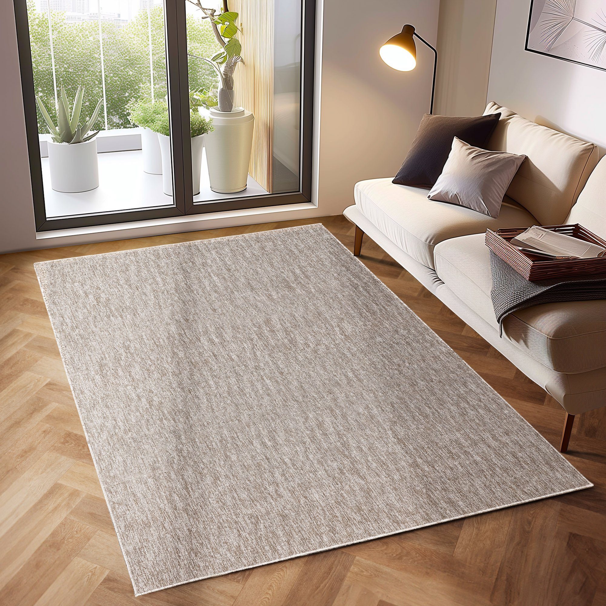 SIMPEX24 Teppich Unicolor - Einfarbig, Läufer, günstig online kaufen