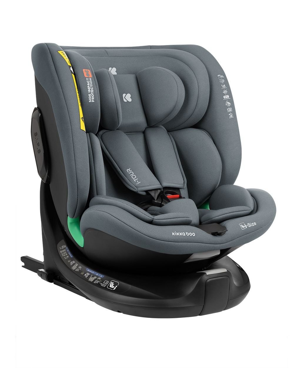 Kikkaboo Autokindersitz i-Tour Isofix i-Size 40-150 cm, ab: 0, bis: 12, (40-150 cm) Gruppe 0+/1/2/3, Isofix, drehbar