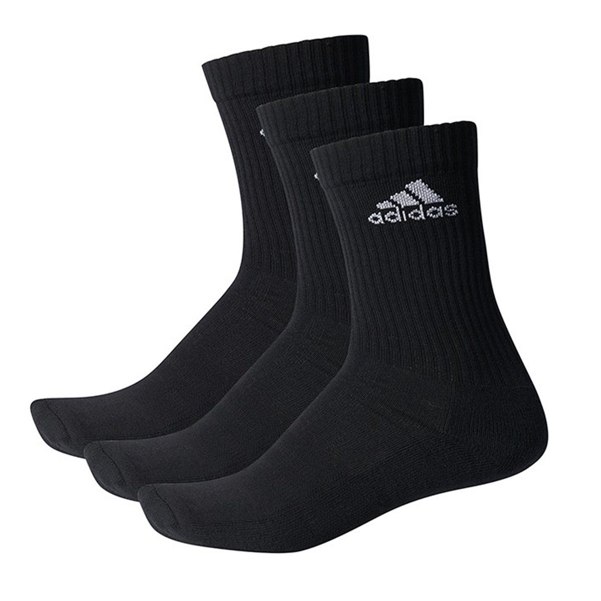 adidas Performance Socken CUSHIONED CREW 3 Paar (3-Paar) Black