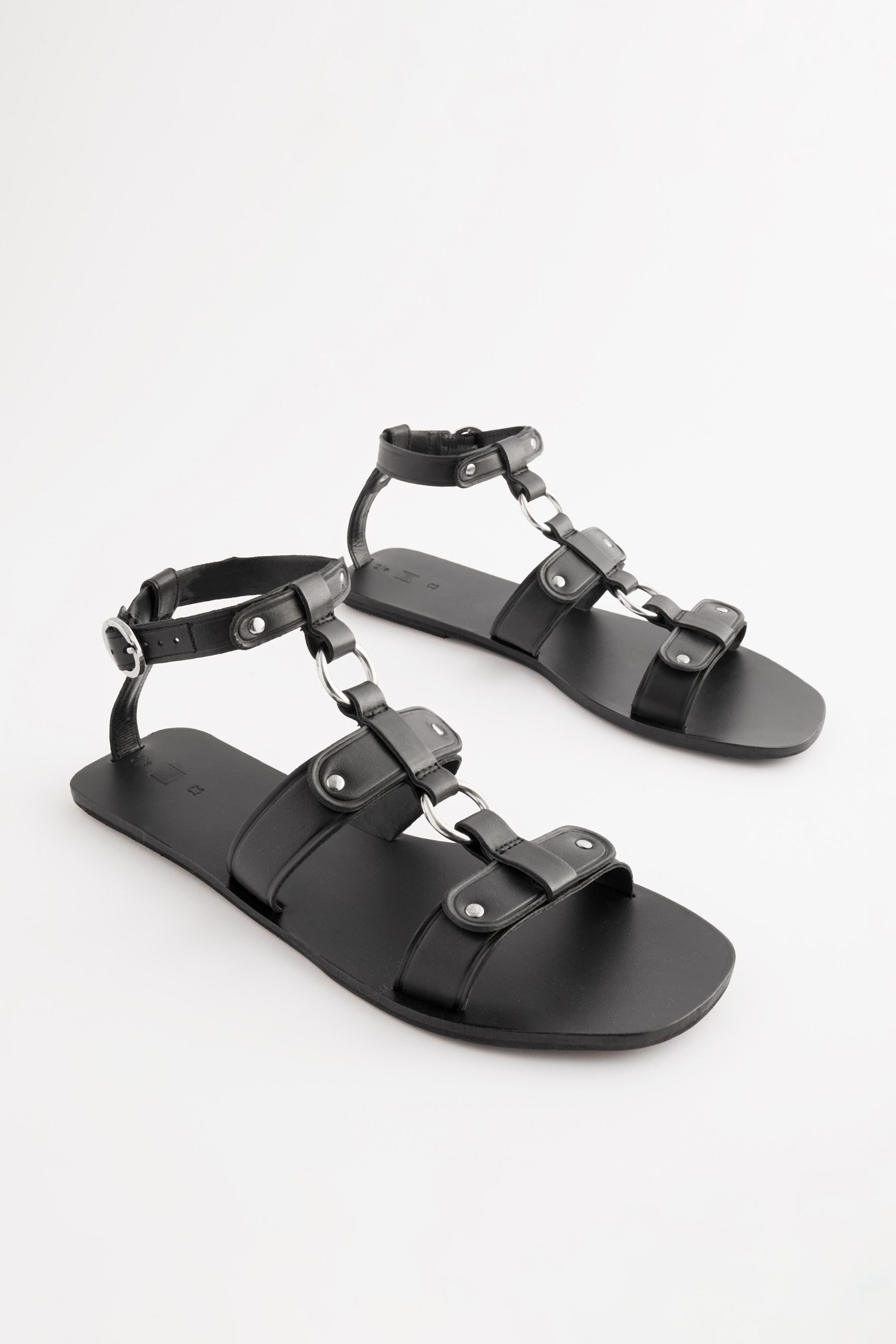Next Ledersandalen mit Ringdetail Sandale (1-tlg) günstig online kaufen