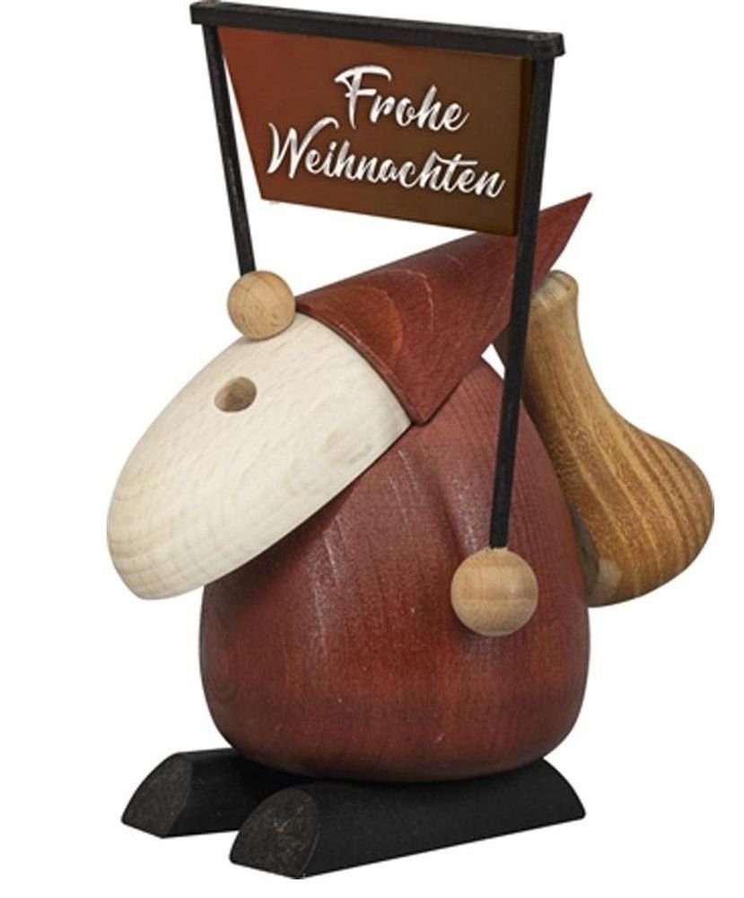 Räuchermännchen Räucherfigur "Weihnachtsmann - Frohe Weihnachten" Höhe 13cm NEU