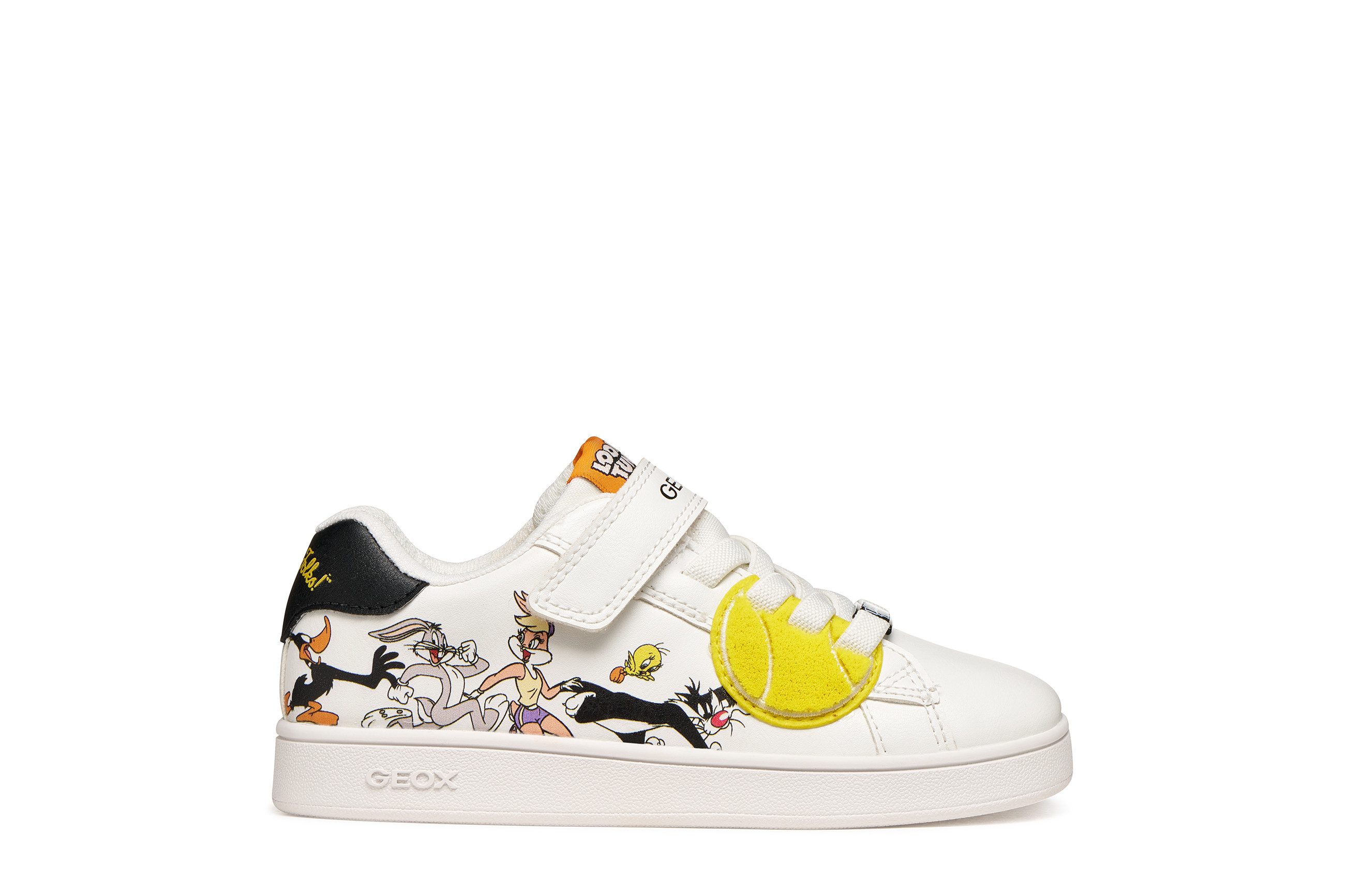 Geox J ECLYPER BOY Sneaker Klettschuh mit Looney Tunes Motiv, Größenschablone zum Download – Bild 5 von 5
