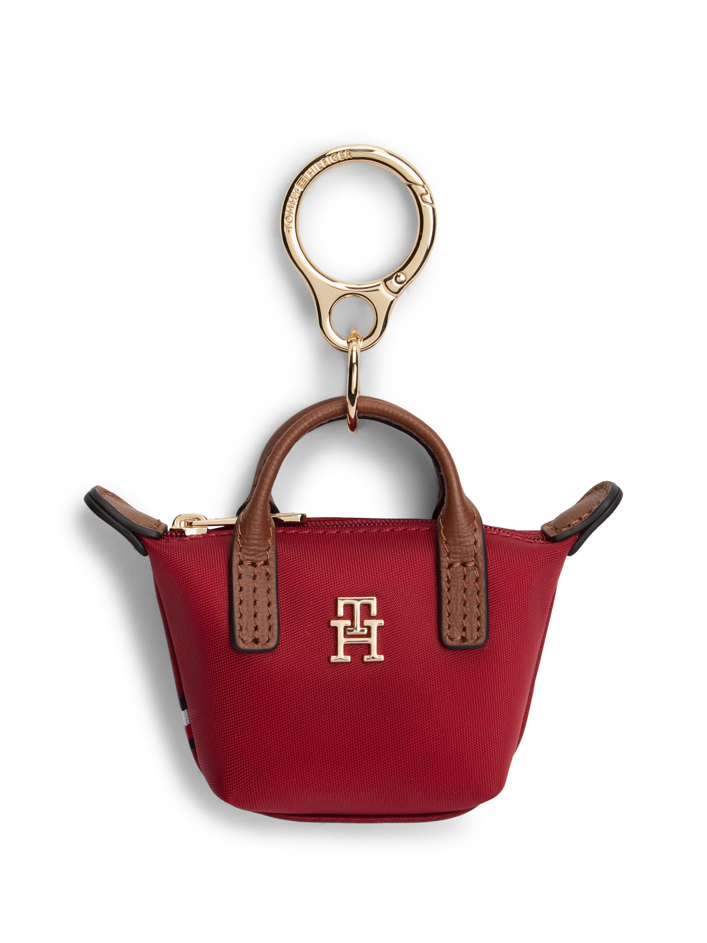 Tommy Hilfiger Taschenanhänger TH CHARMS POPETTE NANO Damen Schlüsselanhänger, Bag Charm mit Kontrastdetails