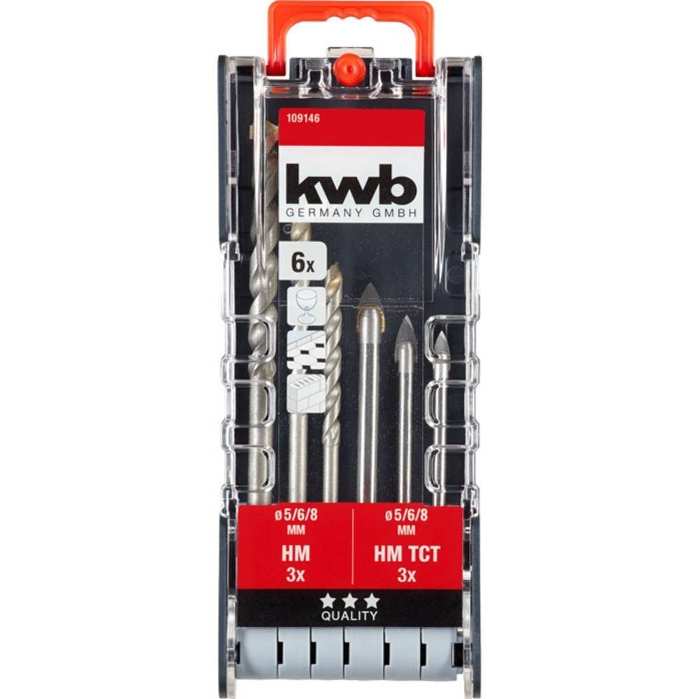 kwb Fliesenbohrer Renovierungs-Bohrersatz, 6-tlg 109146