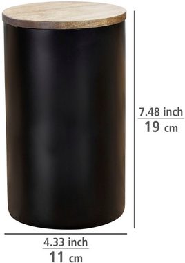 WENKO Vorratsdose Mio, Borosilikatglas, (1-tlg), Deckel aus FSC® zertifiziertem Akazienholz