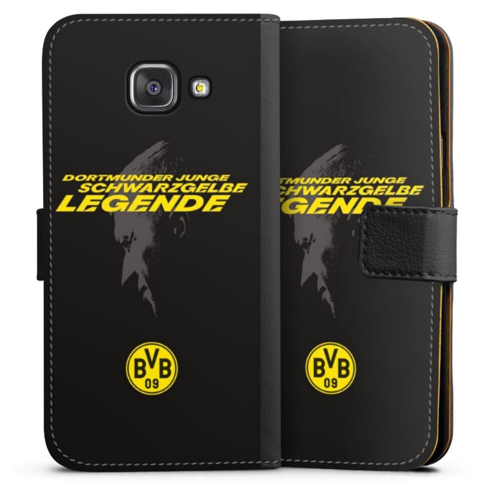 DeinDesign Handyhülle Marco Reus Borussia Dortmund BVB Danke Marco Schwarzgelbe Legende, Samsung Galaxy A3 (2016) Hülle Handy Flip Case Wallet Cover