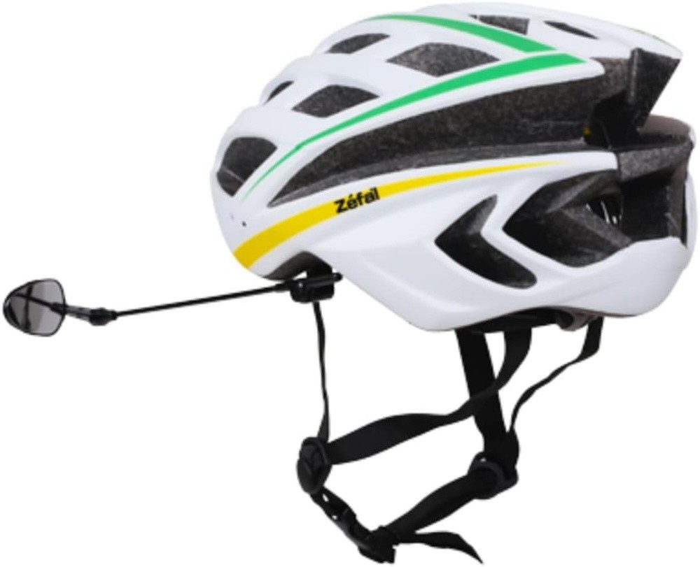 Zefal Fahrradspiegel Fahrradhelm-Rückspiegel – ultraleicht & flexibel, mehr Sicherheit