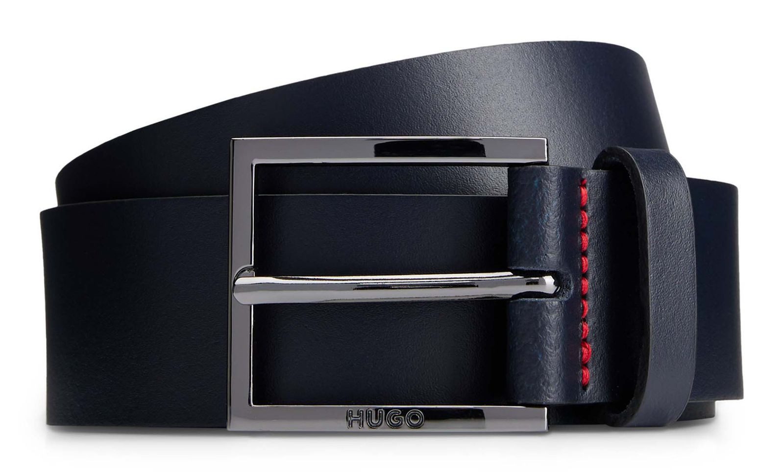 HUGO Ledergürtel Geek Sz35 Leather Belt aus echtem Rindsleder günstig online kaufen