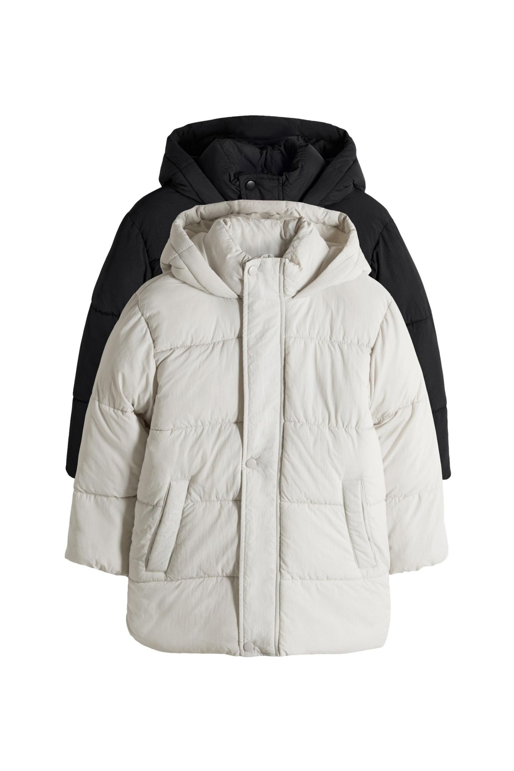 The Set Steppmantel The Set Lange Steppmäntel, 2er-Pack (2-tlg)