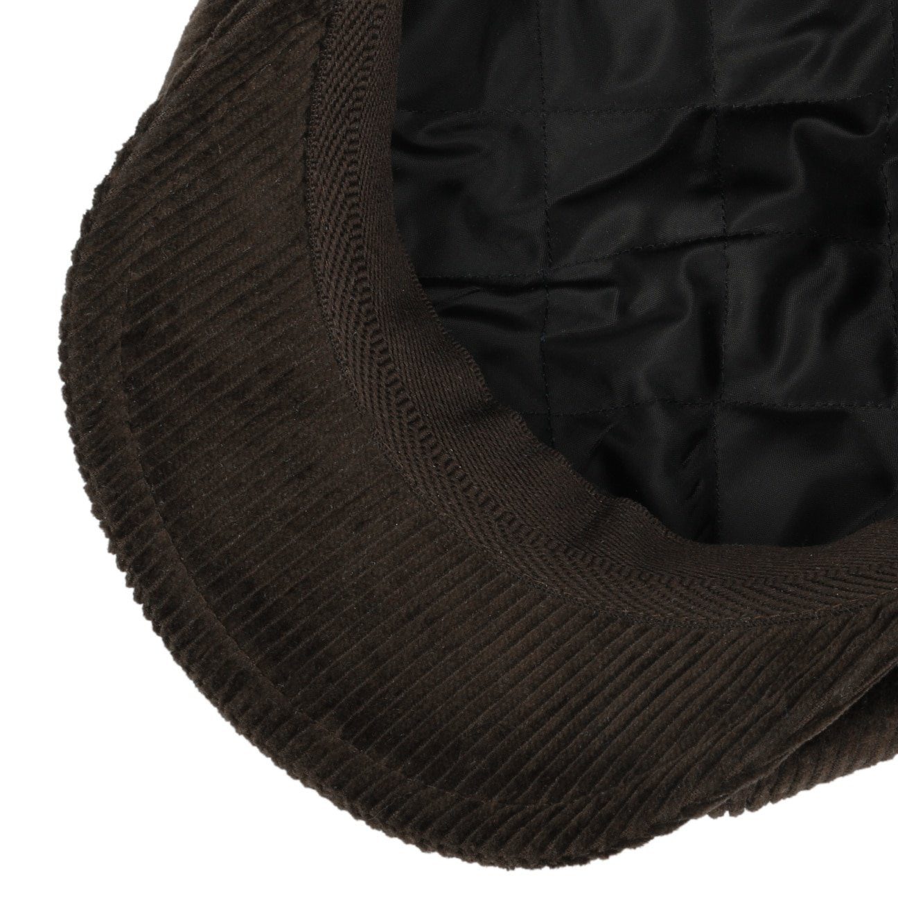 Lipodo Flat Cap (1-St) Cordcap mit Schirm, Made in Italy