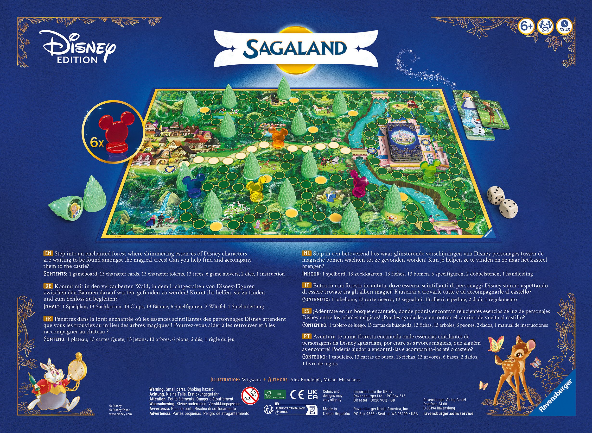 Ravensburger Spiel Disney Sagaland, Familienspiel, Made in Europe