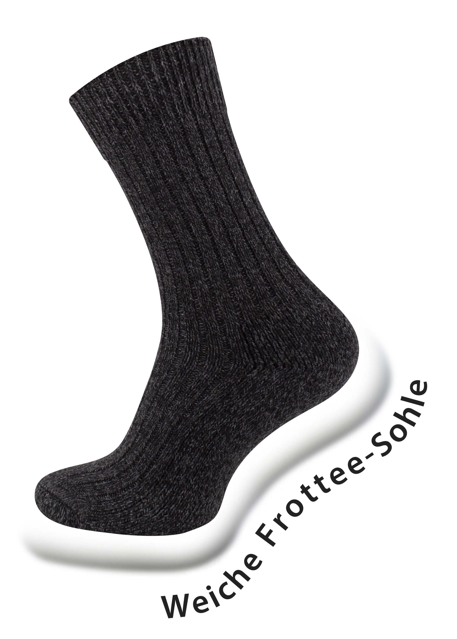 Cotton Prime® Norwegersocken warme Wintersocken (6-Paar) mit Wollanteil