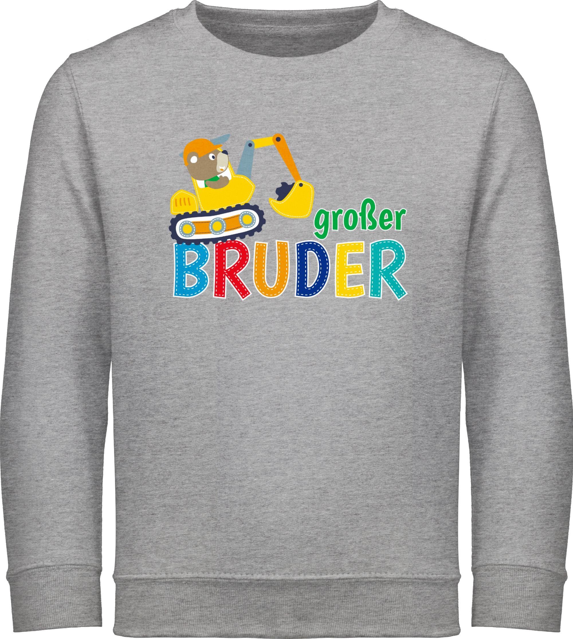 Sweatshirt Großer Bruder Bagger I Großer Bruder Geschenk Grosser Bruder