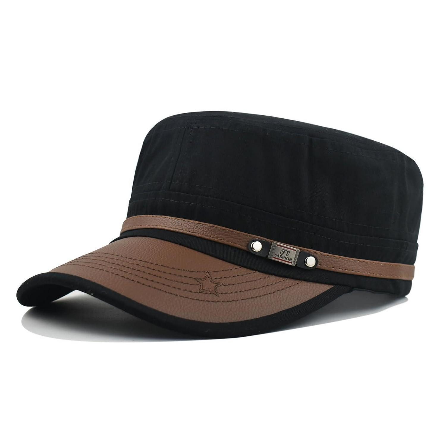 LuxusKollektion Baseball Cap Baseball Mütze Retro Star Schwarz (1-St)