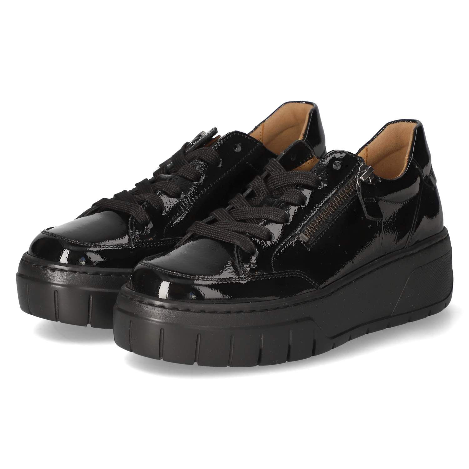 Gabor Gabor 73.220.97 Damen Lackleder schwarz Schnürschuh günstig online kaufen