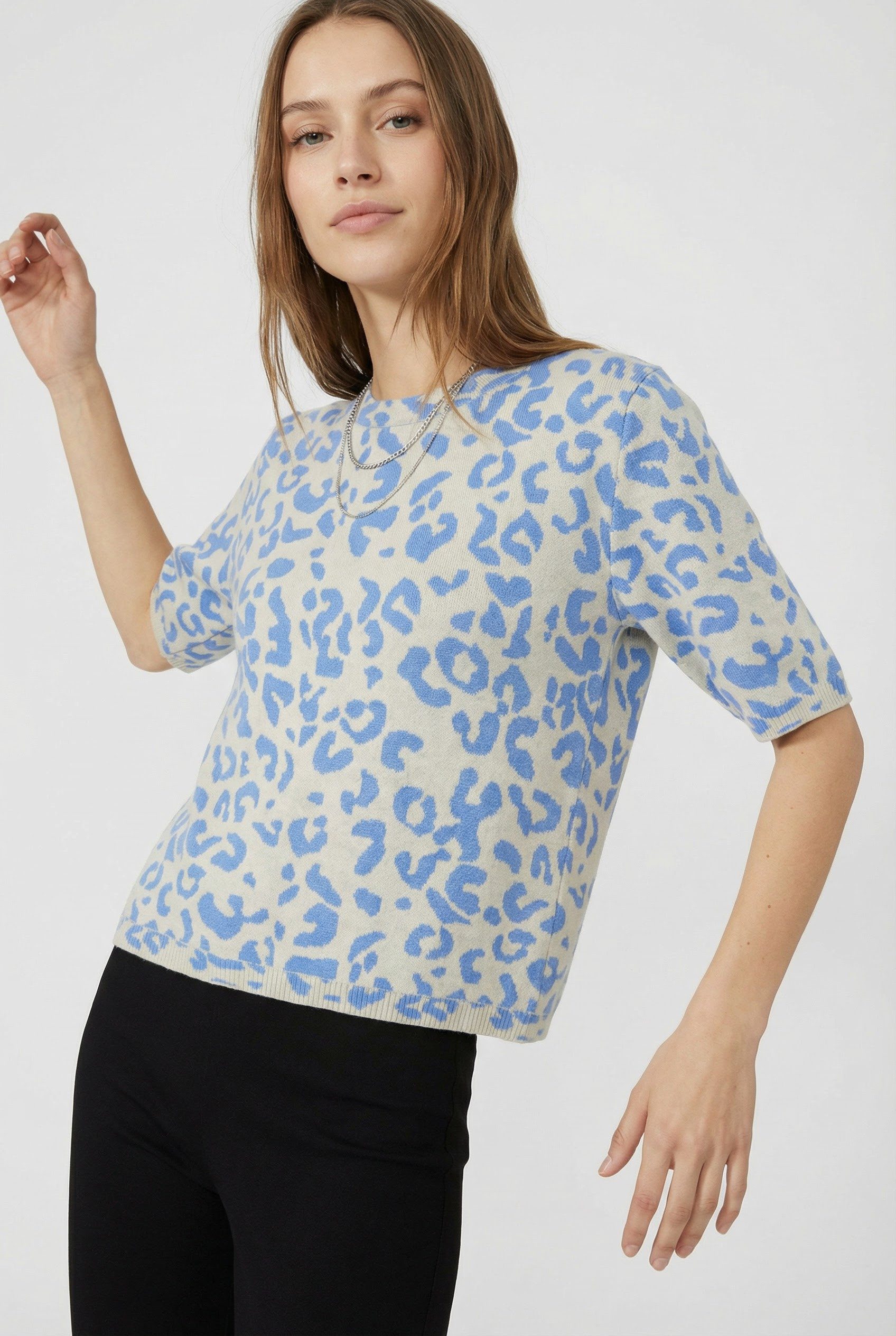 Vila Strickpullover VIMAYAS O-NECK 2/4 KNIT NOOS