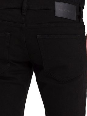 Diesel Slim-fit-Jeans Low Waist Stretch Hose - D-Luster 009HA Schwarz