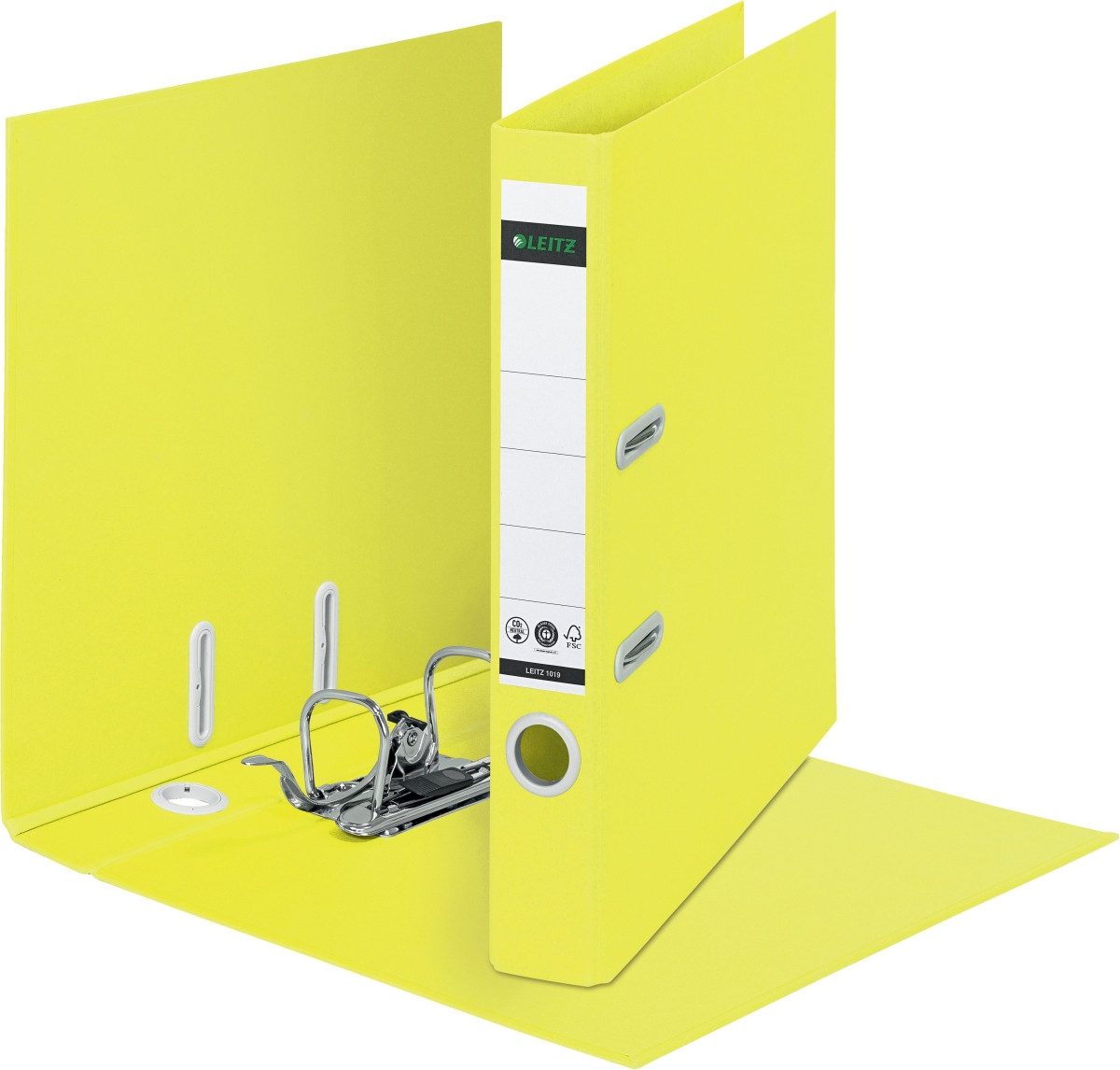 LEITZ Aktenordner Ordner Recycle 180 Grad A4 schmal 50mm gelb