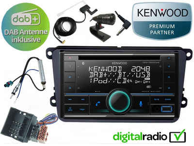 DSX Kenwood CD Bluetooth DAB+ USB Radio Antenne inkl für VW Golf 5 6 Plus 2003 -2012 Autoradio (Digitalradio (DAB), FM)