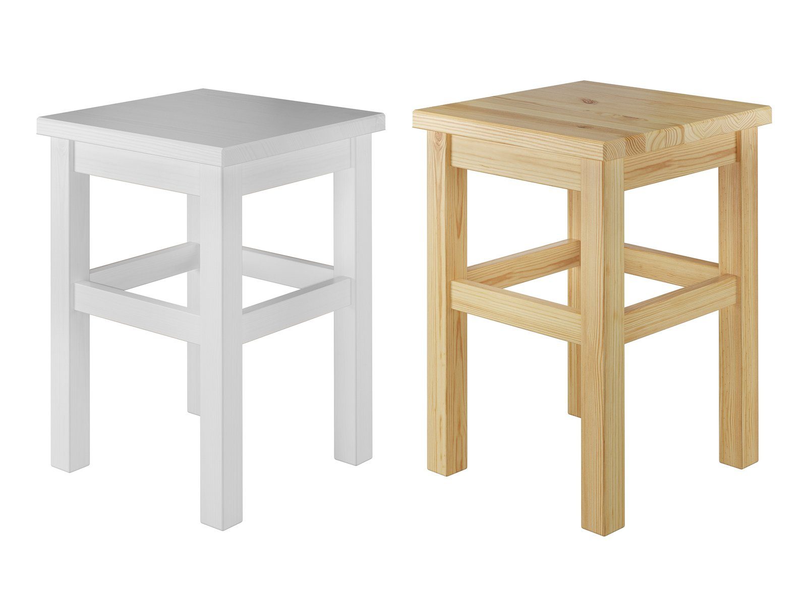 ERST-HOLZ Arbeitshocker Holzhocker Sitzhocker ohne Lehne günstig online kaufen