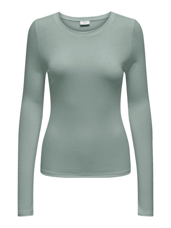 JACQUELINE de YONG T-Shirt Langarm Shirt Dünner Basic Pullover JDYSUMA 6403  in Grün
