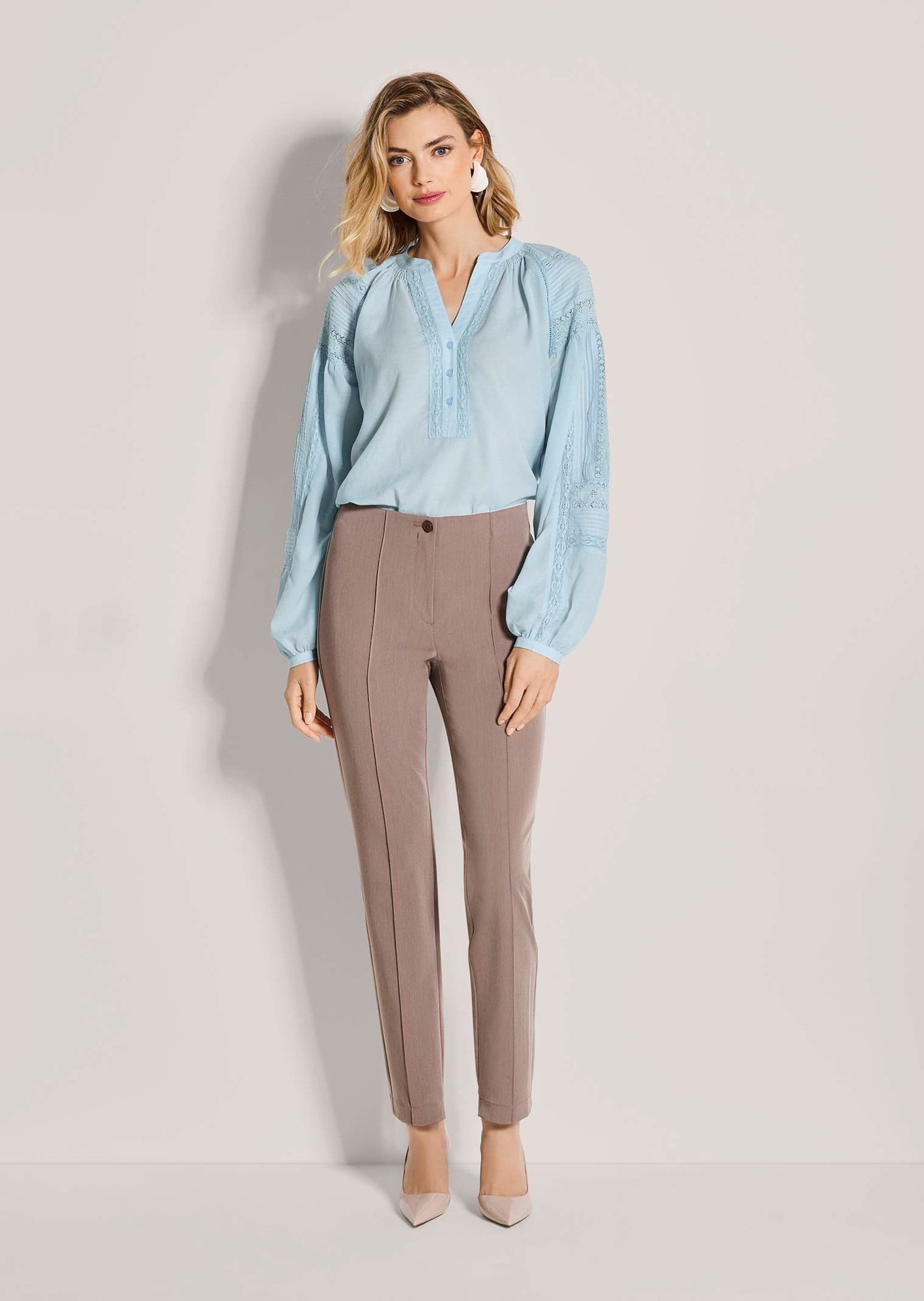 Stoffhose Stoffhose mit Biesen