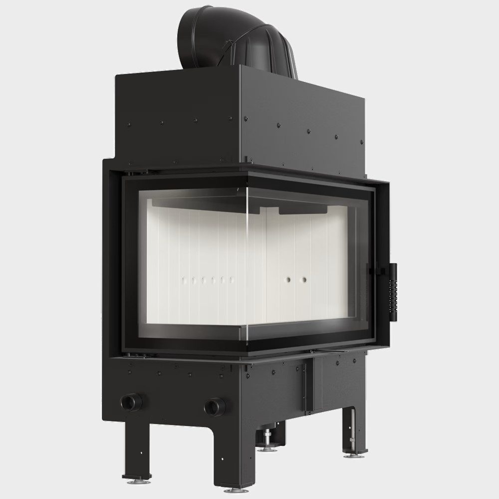 Kratki Каминыinsätze Каминыinsatz aus Stahl KRATKI FLOKI M links 10 kW Ø 200, 10 kW