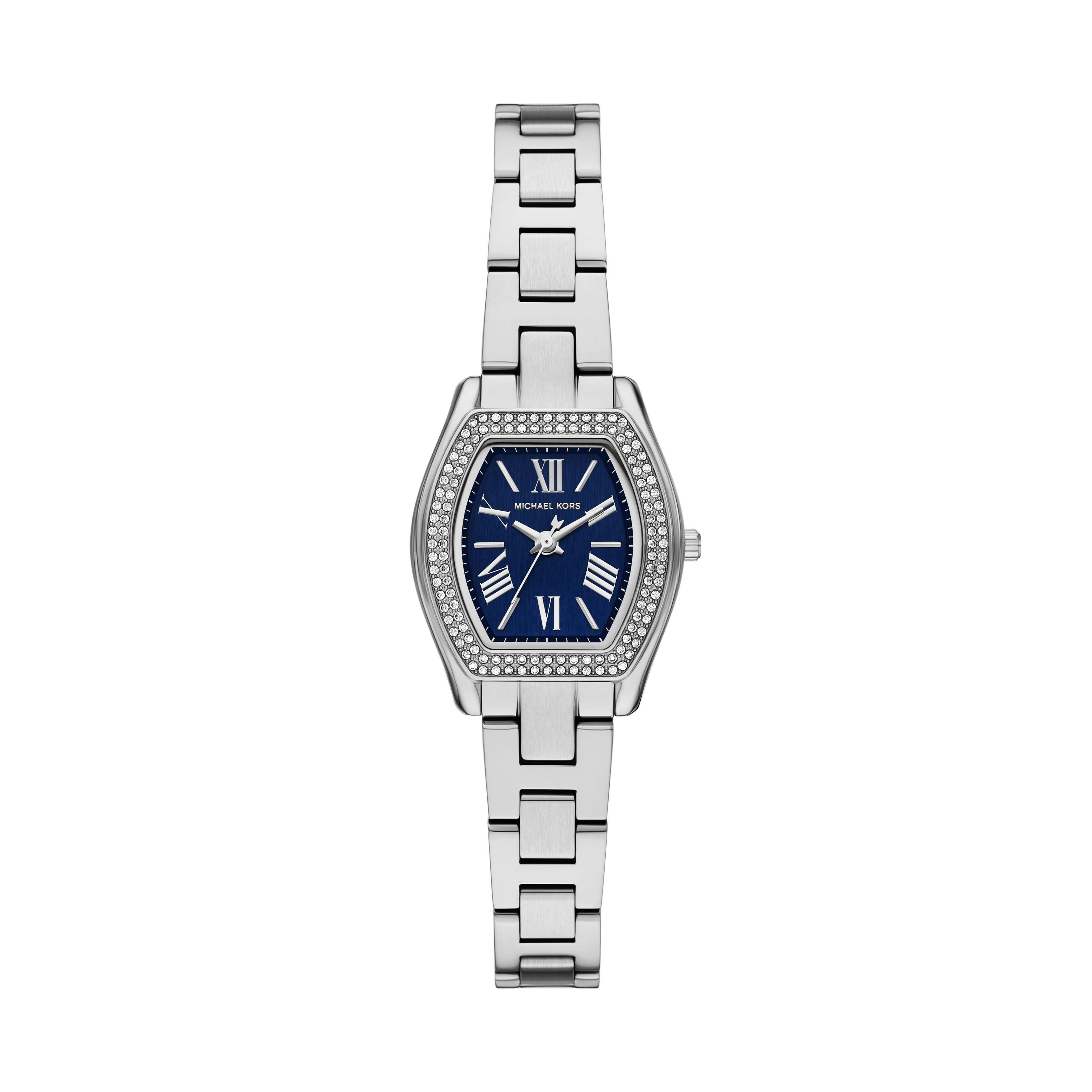 MICHAEL KORS Quarzuhr Chelsea MK7621, Armbanduhr, Edelstahlarmband, analog, Glassteine
