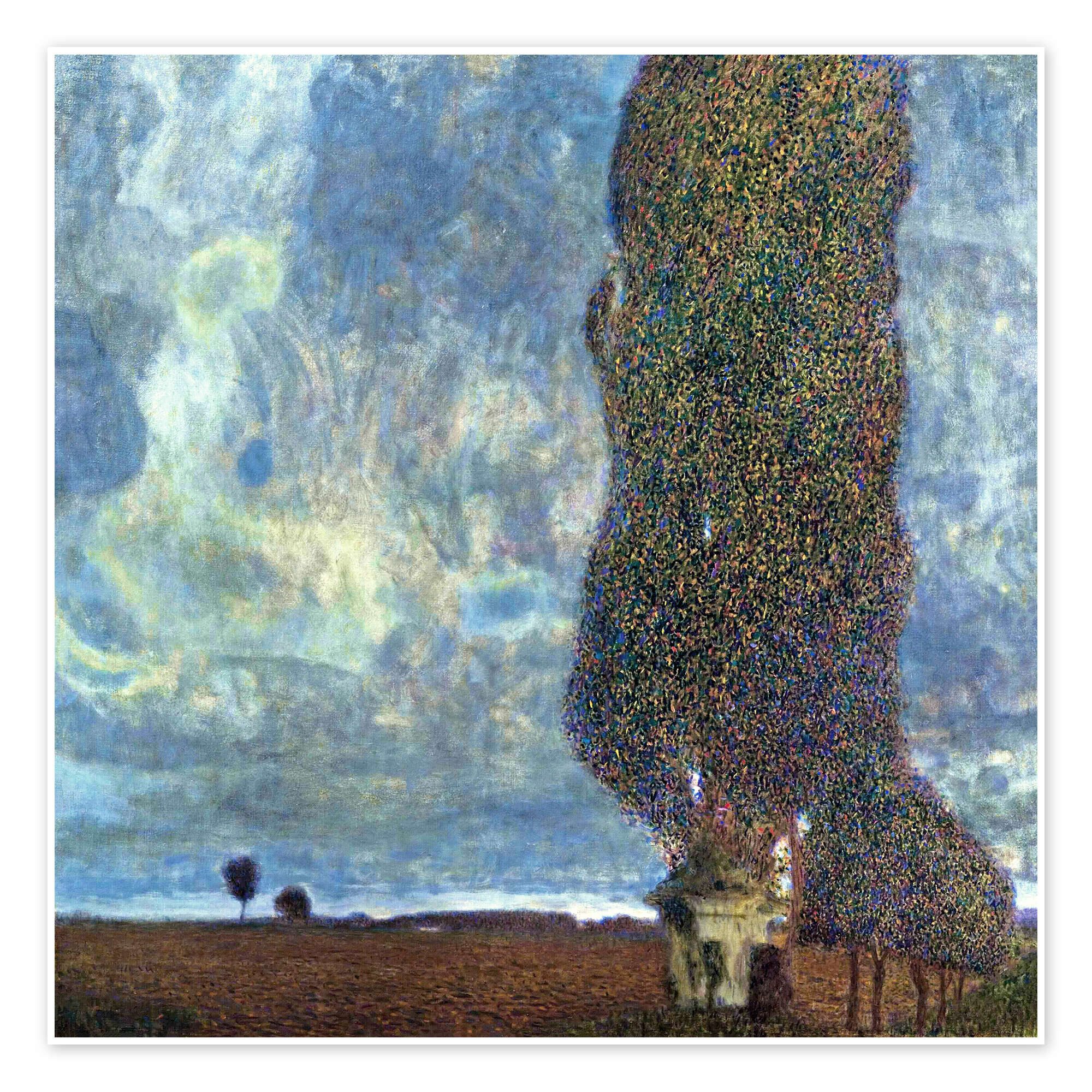 Posterlounge Wandbild Die Große Pappel II, Gustav Klimt, erhältlich als Poster, Leinwandbild, Wandsticker oder Acrylglasbild