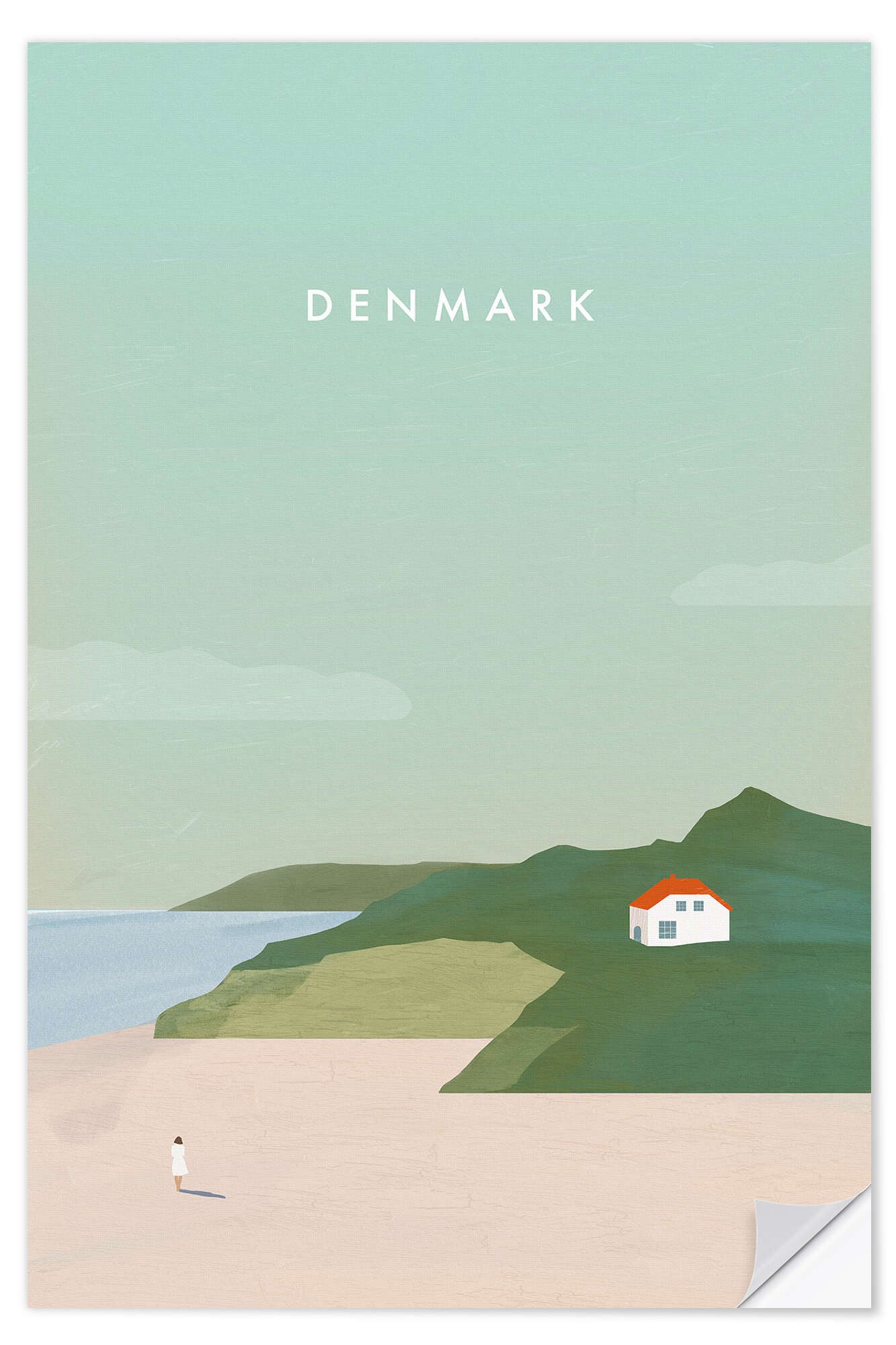 Posterlounge Wandfolie Katinka Reinke, Dänemark, Minimalistisch Illustration