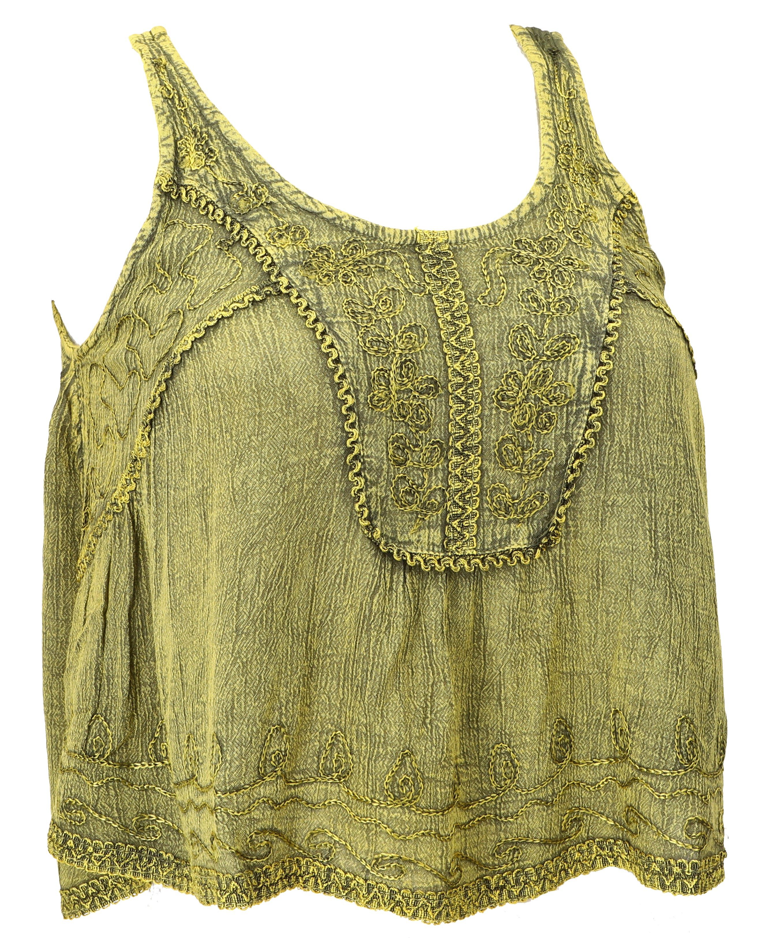 Guru-Shop T-Shirt Besticktes Top Boho chic, kurzes lockeres.. Festival, Eth günstig online kaufen