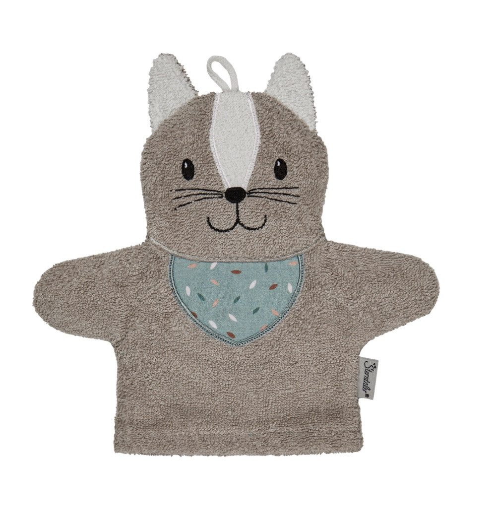 Sterntaler® Waschhandschuh Lustiger Baby Badewaschlappen Badehandschuh