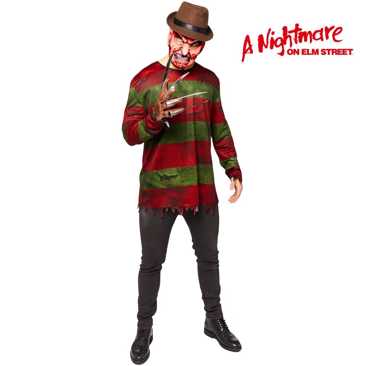 Amscan Kostüm Freddy Krueger inkl. Maske & Handschuh für Erwachsene