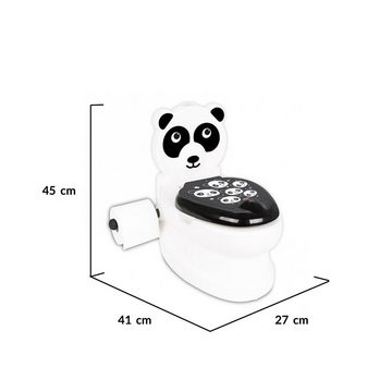 Pilsan Töpfchen Töpfchen Panda 07561, Toilettenpapierhalter, Musik, Licht, Klappdeckel
