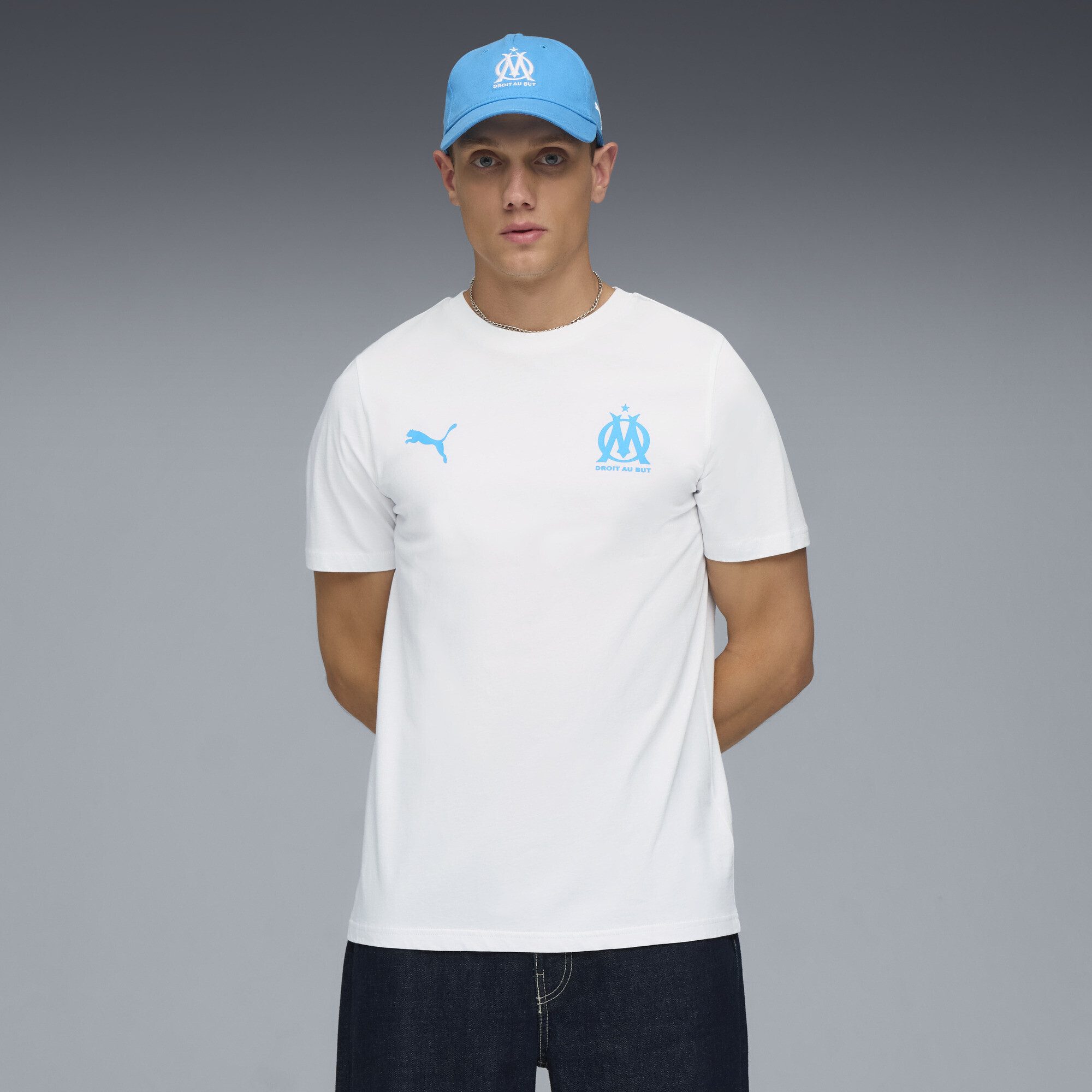 PUMA T-Shirt Olympique de Marseille FtblEssentials T-Shirt Herren günstig online kaufen