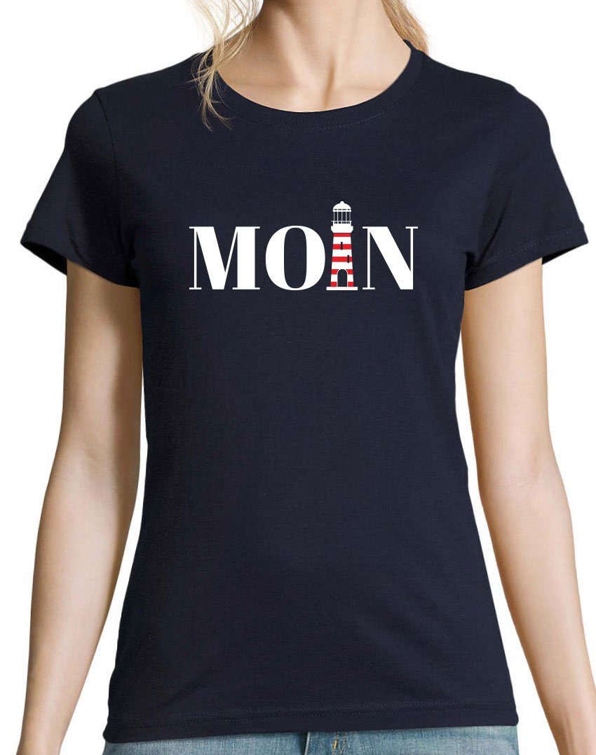 Youth Designz T-Shirt Moin Leuchtturm Damen Shirt mit Trendigem Frontdruck günstig online kaufen