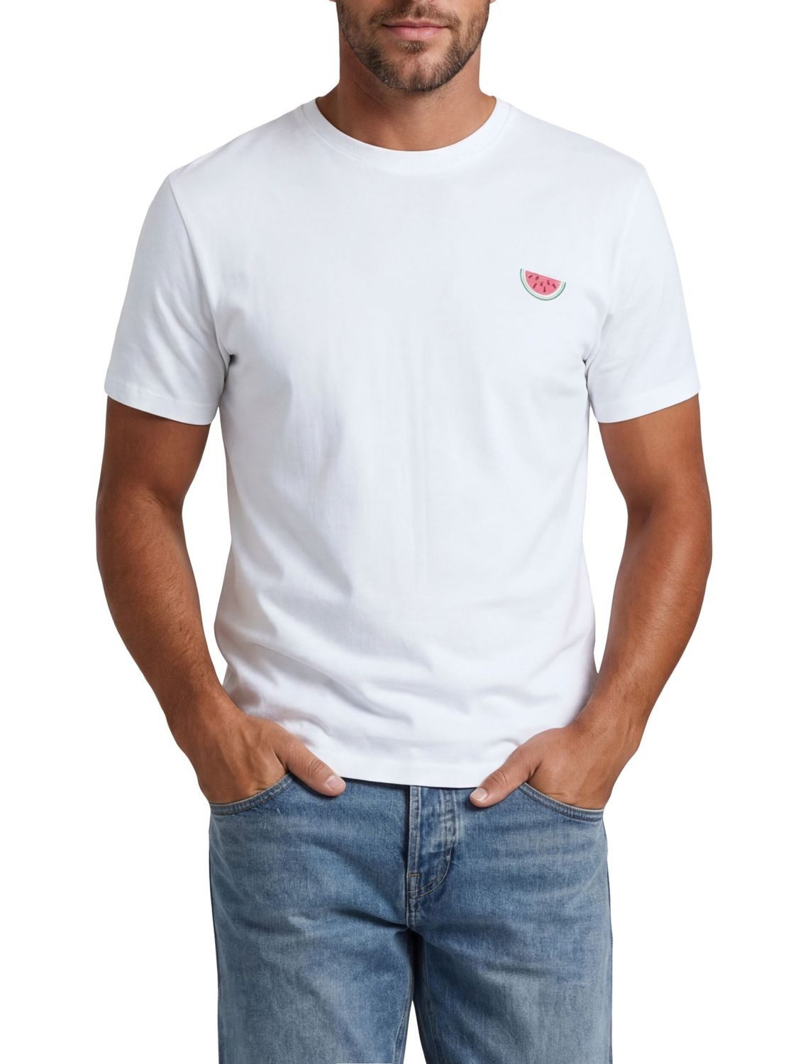 riverso T-Shirt Herren Basic Shirt RIVJay 3er Set Pack Regular Fit (Vorteilspack, 3-tlg) Kurzarm Tee Shirt mit Rundhalsausschnitt aus 100% Baumwolle
