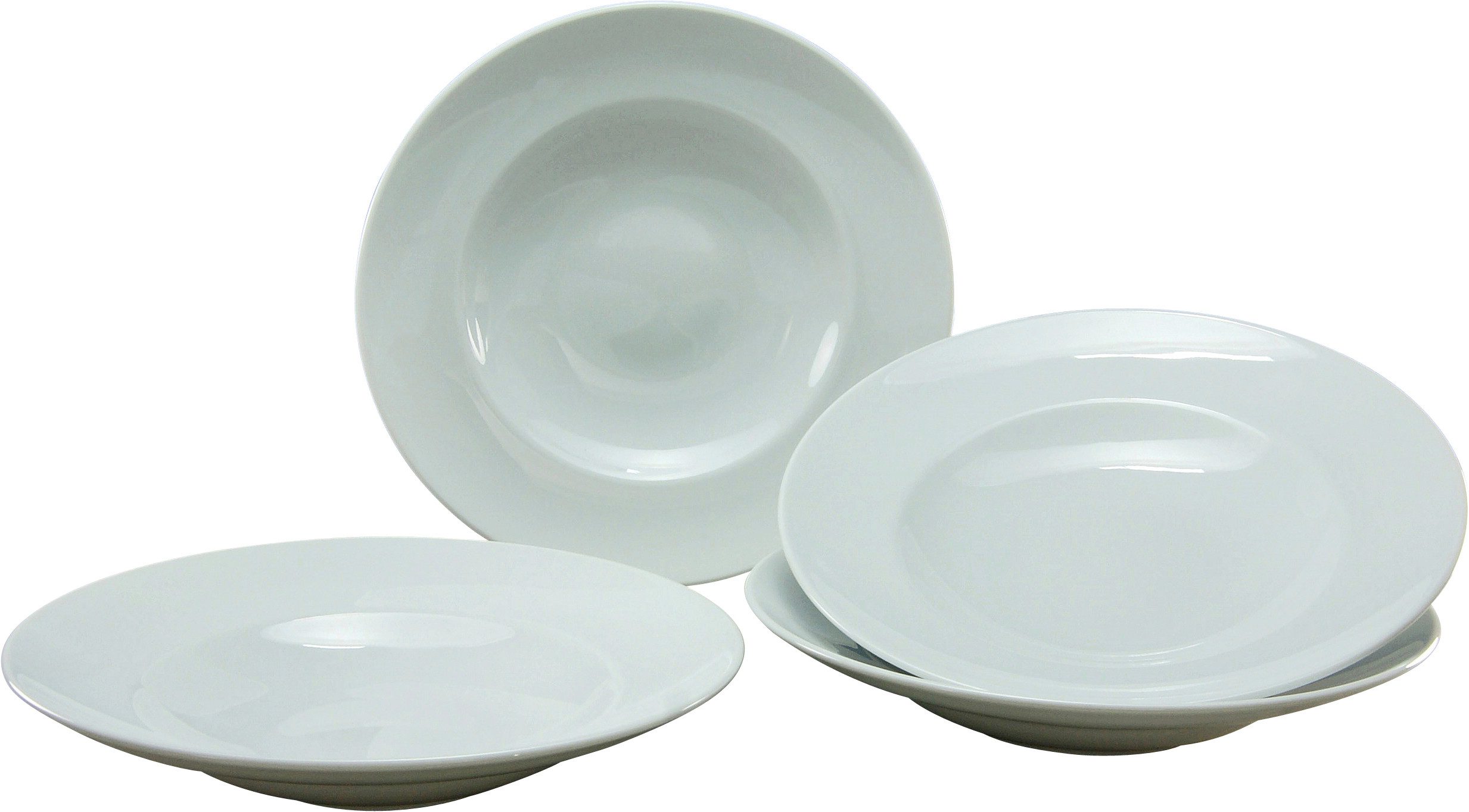 CreaTable Pastateller Europa weiß, Teller-Set für Pasta, 4-tlg., (4 St), Zeitlos, Vielseitig einsetzbar