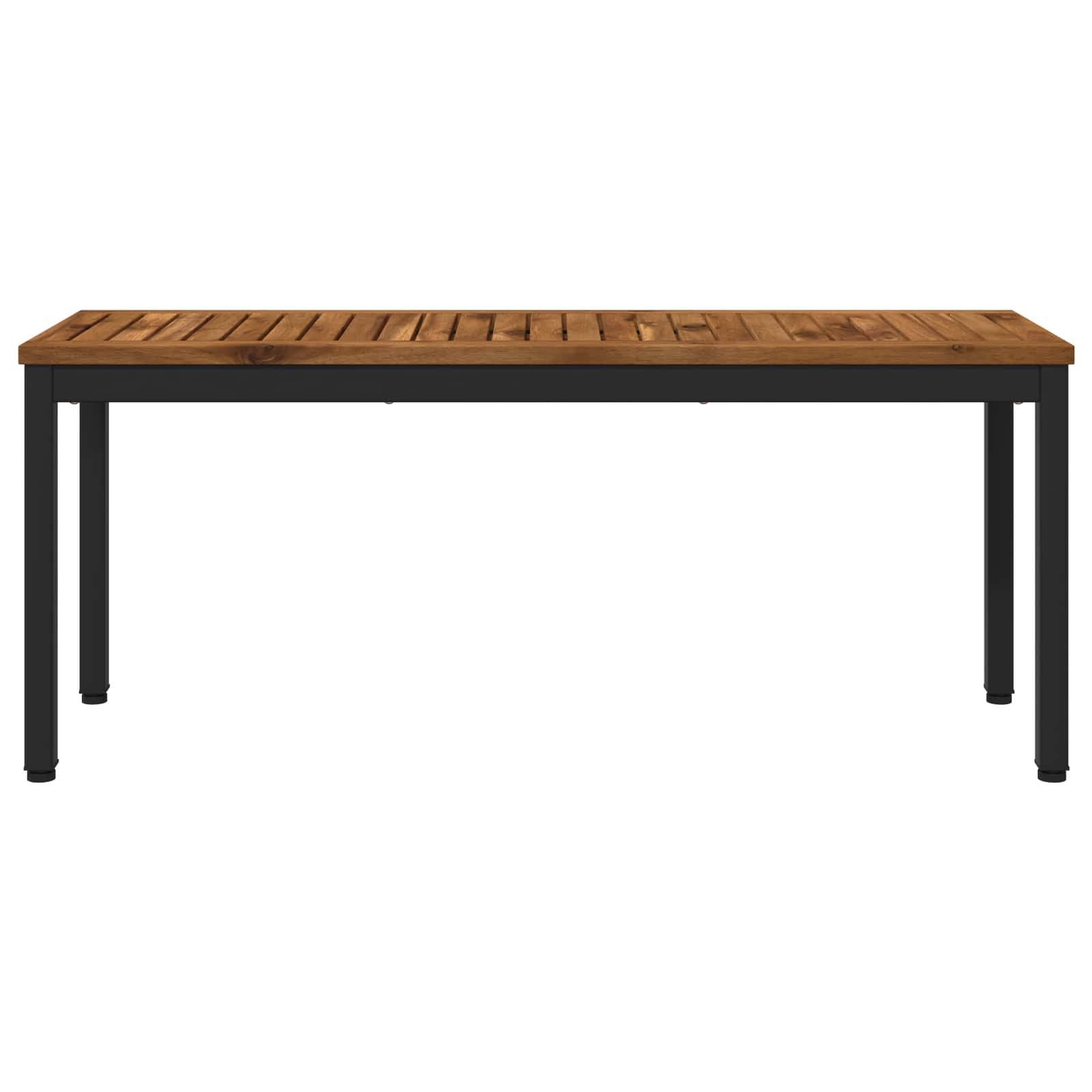 vidaXL Gartenbank Gartenbank 108,5 x 35 x 45 cm Massivholz Rechtwinklig (1-St)