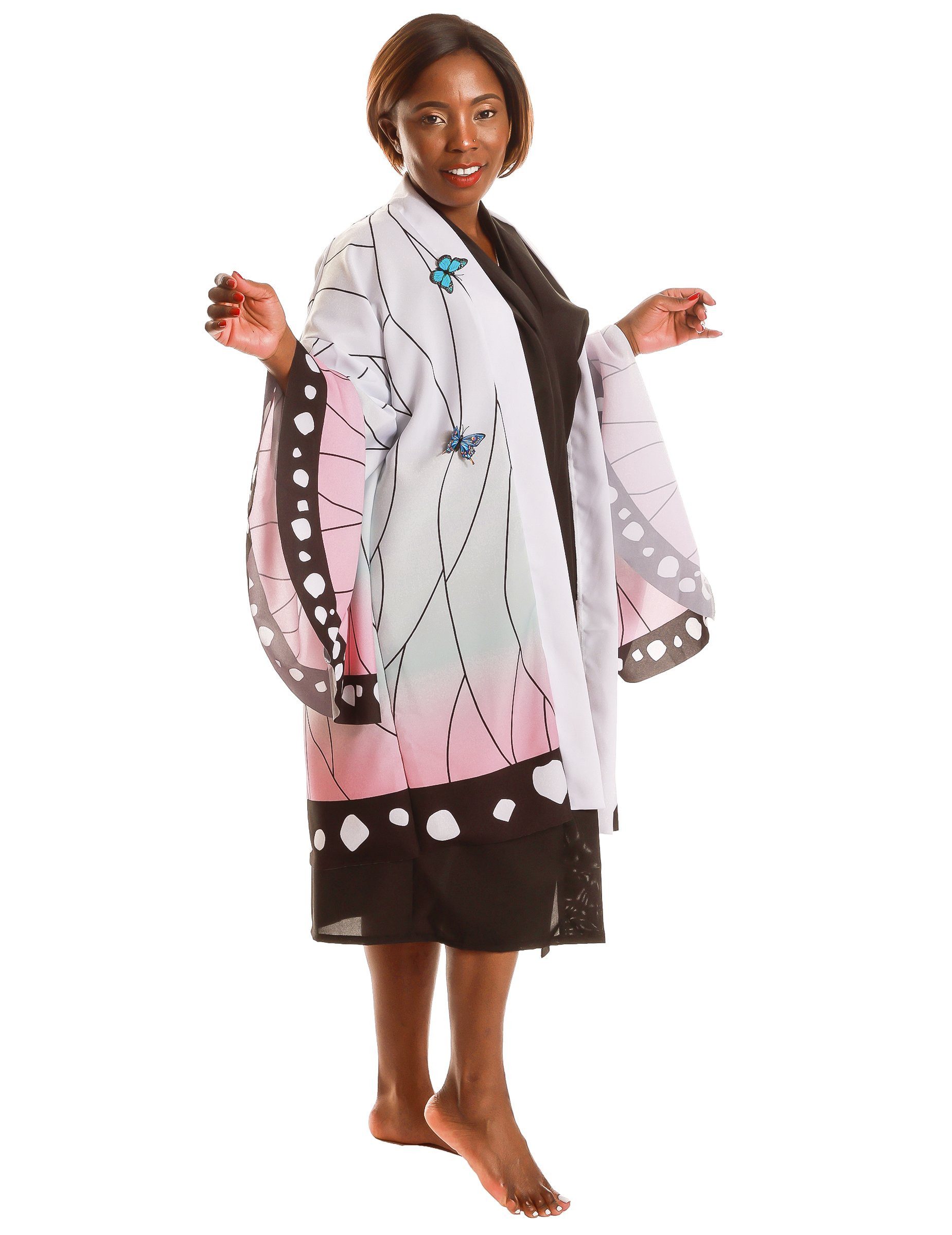 REDSUN Kostüm Schmetterlingskimono für Erwachsene weiß günstig online kaufen