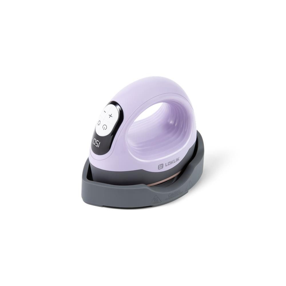 LOKLIK Trockenbügeleisen ImPress Mini 3, 550 W, Hitzepresse, Transferpresse, tragbar, Lavendel, lila